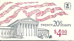 UNITED STATES (USA), 1983, Booklet 140A, Court $ 4.00, Mi 0-107 - 1941-80