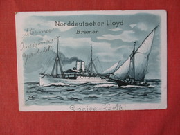 Signed Artist  Norddeutscher Lloyd Breman   Ref 3155 - Raleigh