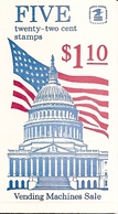 UNITED STATES (USA), 1985, Booklet 144, Flags $ 1.10, Mi 0-109 - 2. 1941-80