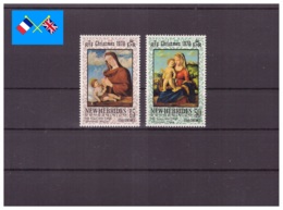 Nouvelles-Hébrides 1970 - MNH ** - Noël - Peinture - Michel Nr. 297-298 Série Complète (van205) - Unused Stamps