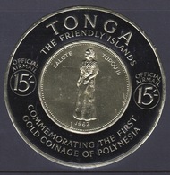 Tonga 1963 Official Issue Of Individual 15 Shilling Self Adhesive Stamp. - Tonga (...-1970)