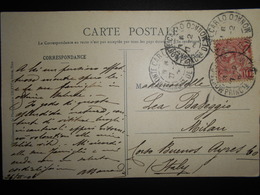 Monaco Carte De Monte-carlo 1906 Pour Milan - Covers & Documents
