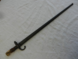 Baïonnette Avec Fourreau  Pour Fusil Gras 1877 - Usine De Steyr - Knives/Swords