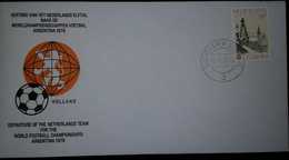 L) 1978 NEDERLAND, ARCHITECTURE, 55C, EUROPA, WORLD FOOTBALL CHAMPIONSHIPS ARGENTINA, FDC - Ohne Zuordnung