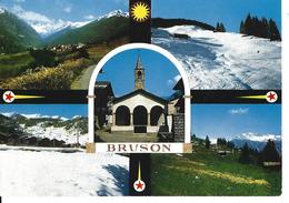 VALAIS BRUSON  Val De Bagnes - Perrochet Lausanne No 0823 - Voyagée - Bagnes