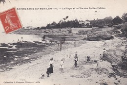 (44) SAINTE MARIE SUR MER . La Plage Et La Côte Des Petites Vallées (animée : Jeux De Plage) - Other & Unclassified