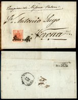 ANTICHI STATI - AUSTRIA TERRITORI ITALIANI - Riva (P.ti 4) - 3 Kreuzer (3) Su Lettera Per Verona Del 22.12.50 - Other & Unclassified