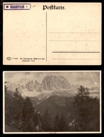 ANTICHI STATI - AUSTRIA TERRITORI ITALIANI - Karerpass (P.ti 6) - Cartolina Panoramica Nuova - Piega In Angolo - Autres & Non Classés