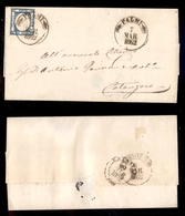 ANTICHI STATI - NAPOLI - Palmi (P.ti 4) - 2 Grana (20) Con Ritocchi - Lettera Per Catanzaro Del 7.3.62 - Other & Unclassified