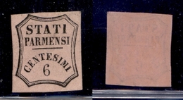 ANTICHI STATI - PARMA - 1857 - Segnatasse Per Giornali - Non Emessi - 6 Cent (1A) - Gomma Integra (640) - Andere & Zonder Classificatie