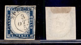 ANTICHI STATI - SARDEGNA - 1857 - 20 Cent (15Aa) Usato - Other & Unclassified