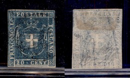 ANTICHI STATI - TOSCANA - 1860 - 20 Cent (20) Usato - Margini Perfetti - Oliva + Diena (300) - Other & Unclassified