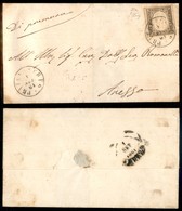 ANTICHI STATI - TOSCANA - Pratovecchio (P.ti 8) - 10 Cent (14C - Sardegna) Su Lettera Per Arezzo Del 1.9.61 - Oliva - Other & Unclassified