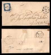 REGNO D'ITALIA - 15 Cent (11) - Letterina Da Poppi Per Firenze Del 17.2.63 - Other & Unclassified