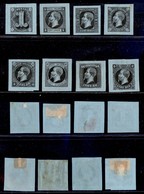 REGNO D'ITALIA - 1863 - Saggi - Ronchi (12/19) - Serie Completa - Carta Azzurra Senza Gomma - 60 Cent (18) Con Gomma Ori - Other & Unclassified