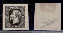 REGNO D'ITALIA - 1863 - Saggi - Ronchi - 10 Cent (14) - Carta Bianca - Gomma Originale - Sorani - Sonstige & Ohne Zuordnung