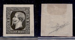 REGNO D'ITALIA - 1863 - Saggi - Ronchi - 10 Cent (14) - Carta Bianca - Gomma Originale - Sorani - Altri & Non Classificati