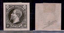 REGNO D'ITALIA - 1863 - Saggi - Ronchi - 30 Cent (16) - Carta Rosa - Gomma Originale - Sorani - Andere & Zonder Classificatie