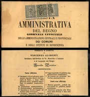 REGNO D'ITALIA - 1 Cent De La Rue (L14) - Striscia Di Tre Su Pagina Di Stampato - Andere & Zonder Classificatie