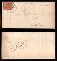 REGNO D'ITALIA - 2 Cent (15) Bordo Foglio - Piego Da Casalmorano A Castelleone Del 16.1.86 - Autres & Non Classés