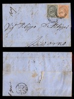 REGNO D'ITALIA - Amb. Firenze Massa N 1 - 5 Cent (L16) + 10 Cent (L17) - Lettera Per Livorno Del 1.04.64 - Other & Unclassified