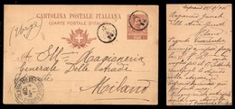 REGNO D'ITALIA - Muto A Data (15.8.06) - Cartolina Postale Da Ceprano A Milano - Other & Unclassified