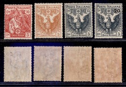 REGNO D'ITALIA - 1915 - Croce Rossa (102/105) - Serie Completa - 4 Valori Nuovi - Gomma Integra (200) - Sonstige & Ohne Zuordnung