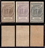 REGNO D'ITALIA - 1923 - Camicie Nere (147/149) - Serie Completa - Gomma Integra (300) - Andere & Zonder Classificatie
