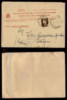 REGNO D'ITALIA - Poste Telegrafi/Servizio Conti Correnti - 10 Cent Imperiale (245) Su Busta Speciale Da Napoli A Sapri D - Andere & Zonder Classificatie