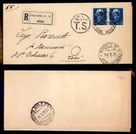 REGNO D'ITALIA - 35 Cent Imperiale (250) - Coppia Su Piego Raccomandato Per Città - Firenze 14.9.35 - Other & Unclassified