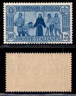 REGNO D'ITALIA - 1931 - 1,25 Lire S. Antonio (297) - Gomma Integra - Other & Unclassified