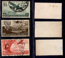 REGNO D'ITALIA - 1936 - Orazio (95/97 Aerea) - 3 Valori Usati (75) - Other & Unclassified