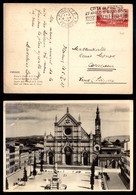 REGNO D'ITALIA - 75 Cent Orazio (402) Isolato Su Cartolina Da Firenze A Vana Del 6.5.37 - Andere & Zonder Classificatie