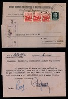 REGNO D'ITALIA - 60 Cent Imperiale (530) + Striscia Si Tre Del 80 Cent Democratica (549) - Cartolina Da Agrigento A S. M - Andere & Zonder Classificatie