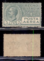 REGNO D'ITALIA - 1926 - Posta Aerea - 5 Lire (7) - Gomma Integra (125) - Sonstige & Ohne Zuordnung