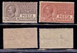 REGNO D'ITALIA - 1925 - Posta Pneumatica (8/9) - Serie Completa - Gomma Integra (150) - Andere & Zonder Classificatie