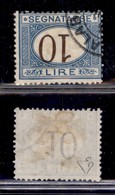 REGNO D'ITALIA - 1874 - Segnatasse - 10 Lire (14b) Usato - Cifre Capovolte - Diena (475) - Other & Unclassified