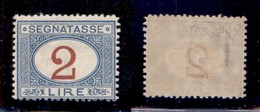 REGNO D'ITALIA - 1903 - Segnatasse - 2 Lire (29) - Gomma Integra - Diena (250) - Other & Unclassified