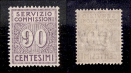 REGNO D'ITALIA - 1913 - Servizio Commissioni - 90 Cent (3) - Ottimamente Centrato - Invisibile Traccia Di Linguella (330 - Sonstige & Ohne Zuordnung