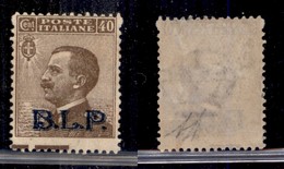 REGNO D'ITALIA - 1922 - BLP - 40 Cent (9) Con Salto Di Dentellatura (più Alto Con Diciture Marginali) - Gomma Originale  - Sonstige & Ohne Zuordnung