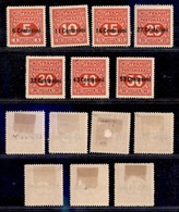 OCCUPAZIONI - OCCUPAZIONE AUSTRIACA DEL VENETO - 1918 - Segnatasse (1/7) - Serie Completa - Gomma Integra (60) - Other & Unclassified