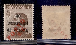 OCCUPAZIONI - BOLZANO 3 - 1919 - Porto S.T. Su 40 Cent Su 40 (139 Varietà Ca) Con Soprastampa In Basso - Gomma Originale - Andere & Zonder Classificatie