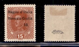 OCCUPAZIONI - VENEZIA GIULIA - 1918 - 15 Heller (6t) Senza 3.XI - Gomma Originale (90) - Other & Unclassified