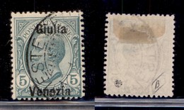 OCCUPAZIONI - VENEZIA GIULIA - 1918 - 5 Cent (21d) Usato - Giulia Venezia (80) - Autres & Non Classés