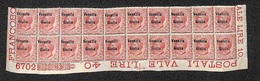 OCCUPAZIONI - VENEZIA GIULIA - 1918 - 10 Cent (22 Cb) - Blocco Angolare Di 20 Con Soprastampe Oblique In Alto A Sinistra - Other & Unclassified