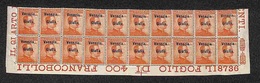 OCCUPAZIONI - VENEZIA GIULIA - 1918 - 20 Cent (23 Varietà) - Blocco Angolare Di 20 Con Soprastampe Spostate In Alto + Nu - Other & Unclassified