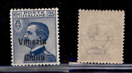 OCCUPAZIONI - VENEZIA GIULIA - 1918 - 25 Cent (24ea) Con Soprastampa In Basso - Gomma Integra (120) - Other & Unclassified