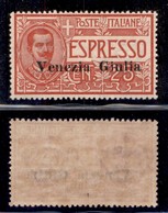 OCCUPAZIONI - VENEZIA GIULIA - 1919 - Espressi - 25 Cent (1) - Gomma Originale Con Invisibile Traccia Di Linguella - Ben - Sonstige & Ohne Zuordnung