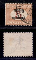 OCCUPAZIONI - VENEZIA GIULIA - 1919 - Segnatasse - 5 Cent (1a) Usato - Soprastampa Capovolta (80) - Autres & Non Classés