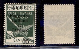 OCCUPAZIONI - ARBE - 1920 - 55 Cent Su 5 (10) - Gomma Integra (300) - Andere & Zonder Classificatie